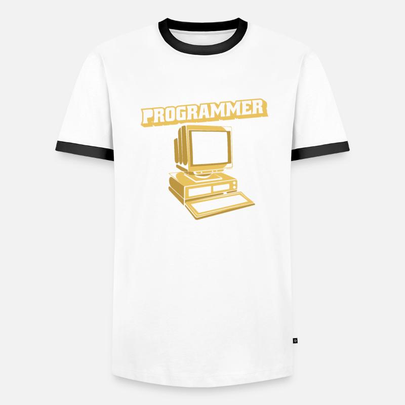Né pour être un programmeur Développeur Coder T-shirt contrasté Homme