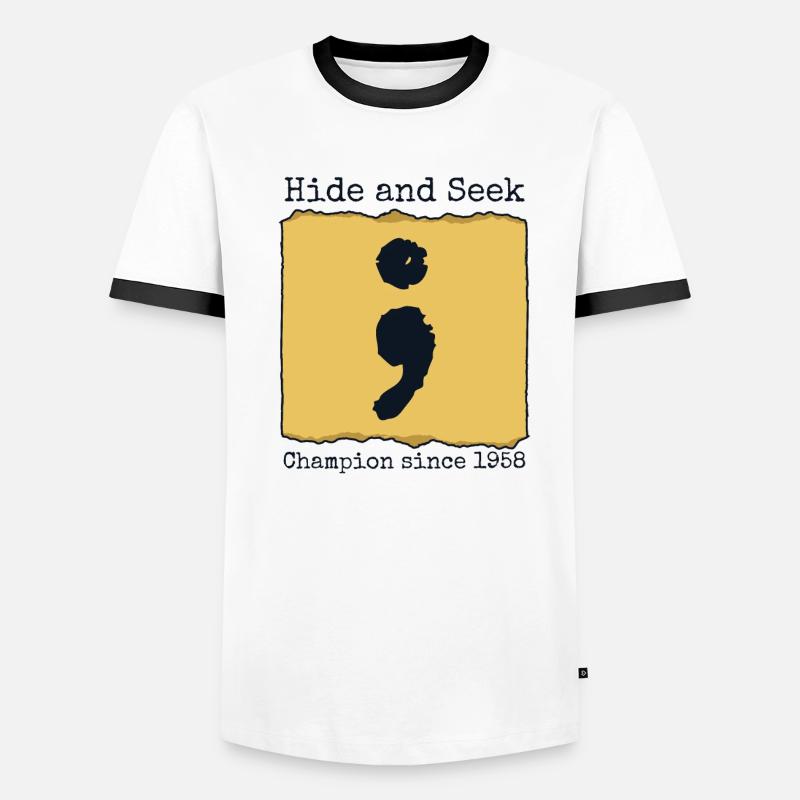 Hide And Seek Champion Since 1958 Developer Men's Ringer Shirt