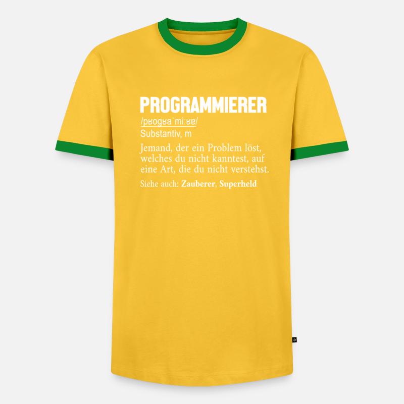 Programmeur Définition Codeur développeur - T-shirt contrasté Homme - undefined
