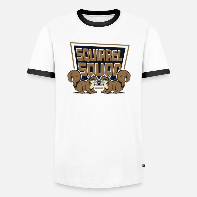 Squirrel Squad Squirrel Fuchshörnchen Eichhörnchen Men's Ringer Shirt