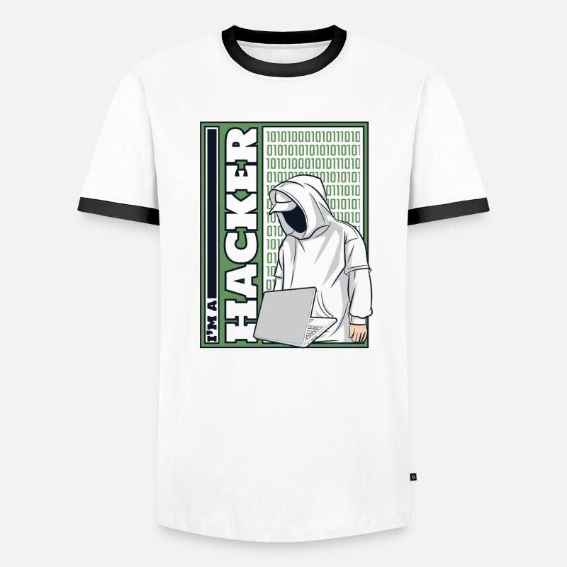 I'm A Hacker Social Engineering Phishing Sniffer Men's Ringer Shirt