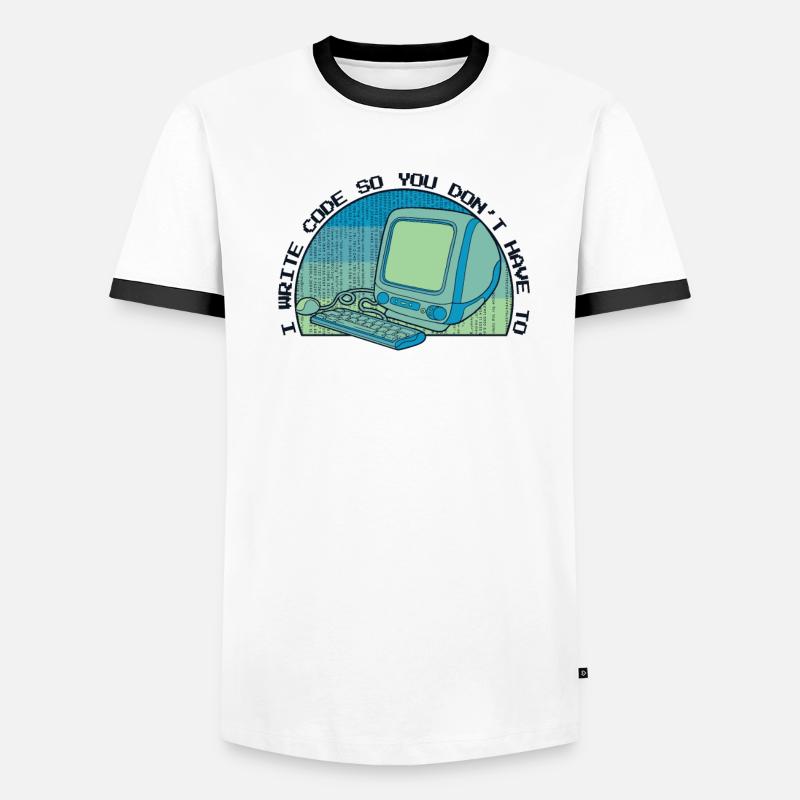 I Write Code So You Don't Have To Developer Men's Ringer Shirt