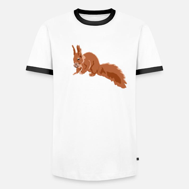 This Is Nuts Fox Squirrel Grey Squirrel Men's Ringer Shirt