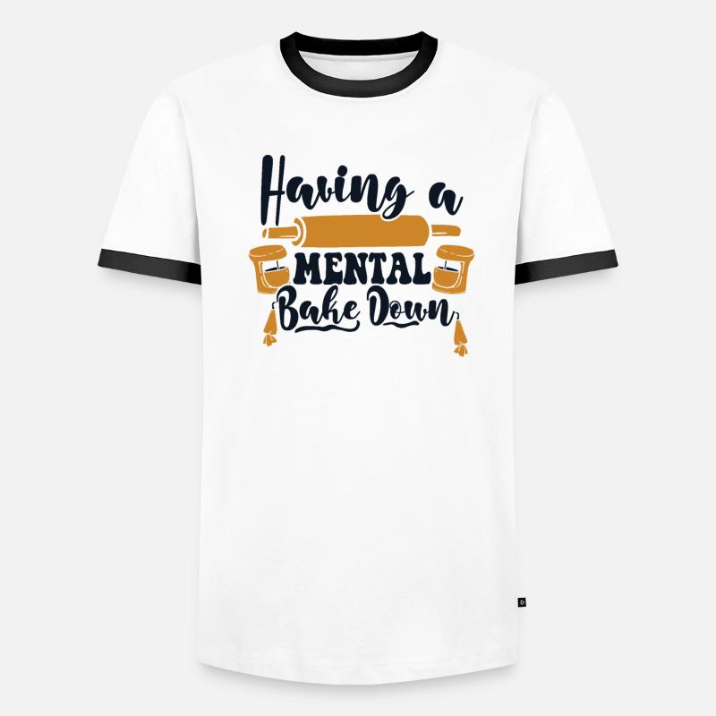 Having A Mental Bake Down Hobby Bakery Men's Ringer Shirt