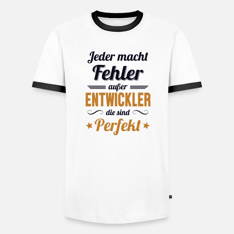 Entwickler Sind Perfekt Developer Coder Männer Kontrast-T-Shirt