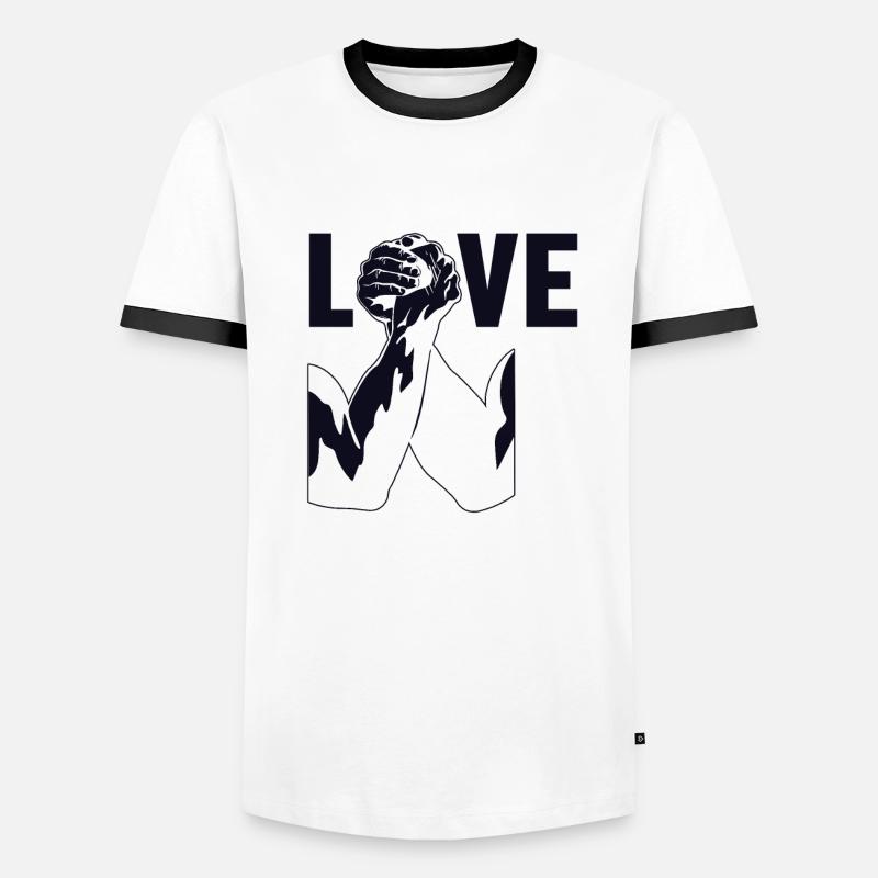 Techniques d’amour Exercice Main Lutte Bras T-shirt contrasté Homme