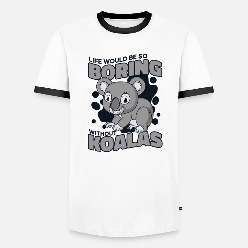 Life Would Be Boring Without Koalabear Eucalyptus Men's Ringer Shirt