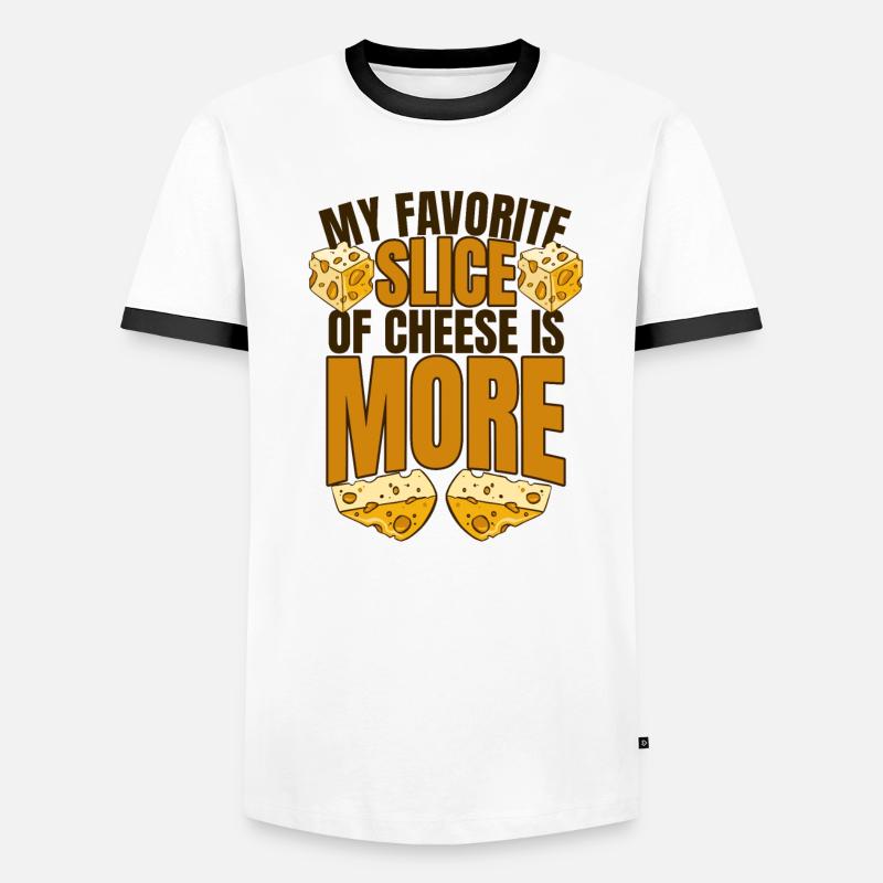 Ma tranche de fromage préférée est plus Maker Queso T-shirt contrasté Homme