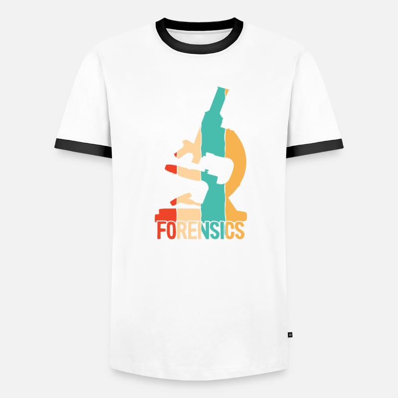 Retro Psychology Digital Forensics Forensic Men's Ringer Shirt