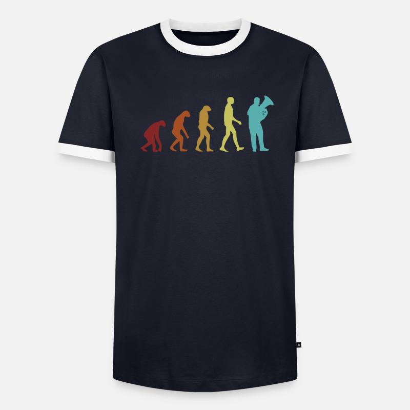 Euphonist Evolution Euphonist Euphoniumist Player Men's Ringer Shirt