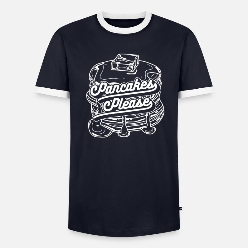 Pancakes Please Recipes Flapjack Griddlecake Men's Ringer Shirt
