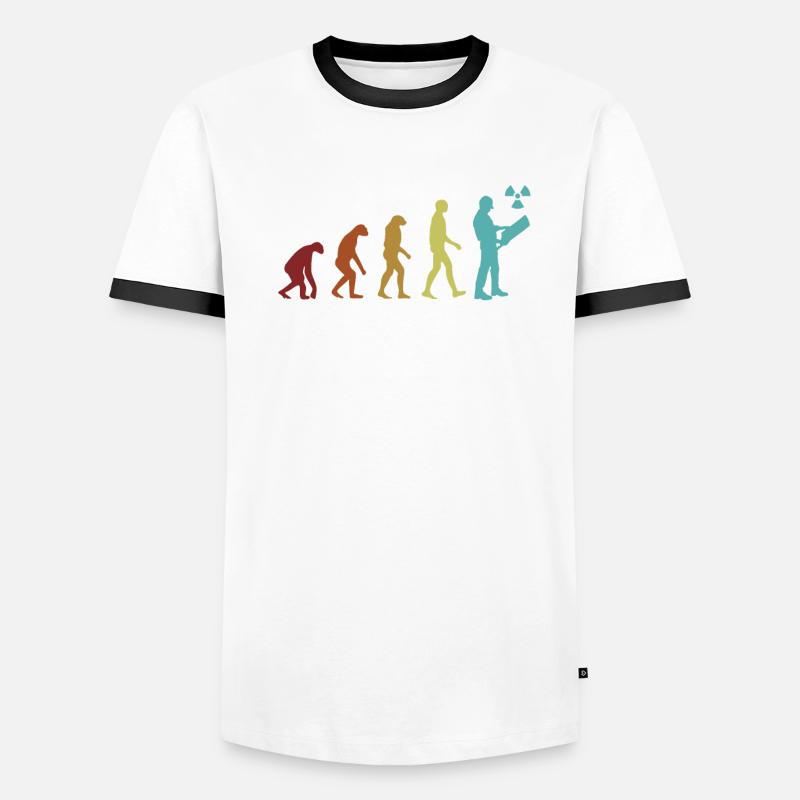 Ingénieur nucléaire Evolution Uranium Énergie Nucléaire T-shirt contrasté Homme
