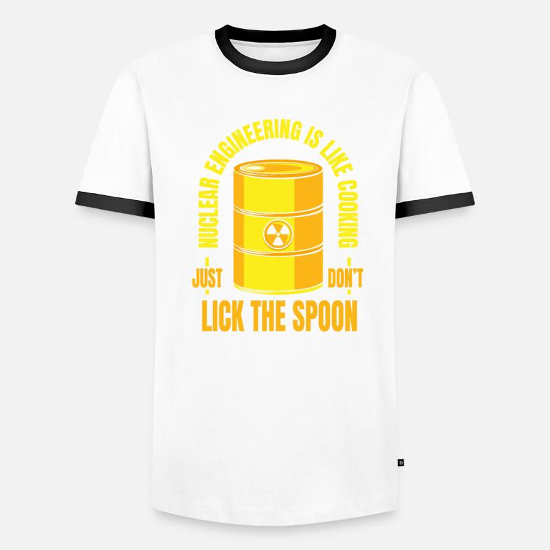Nuclear Engineering Is Like Cooking Energy Men's Ringer Shirt