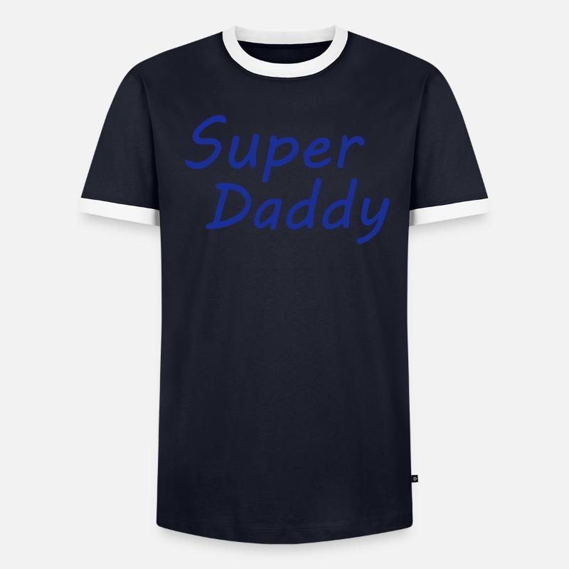 Super Daddy Männer Kontrast-T-Shirt