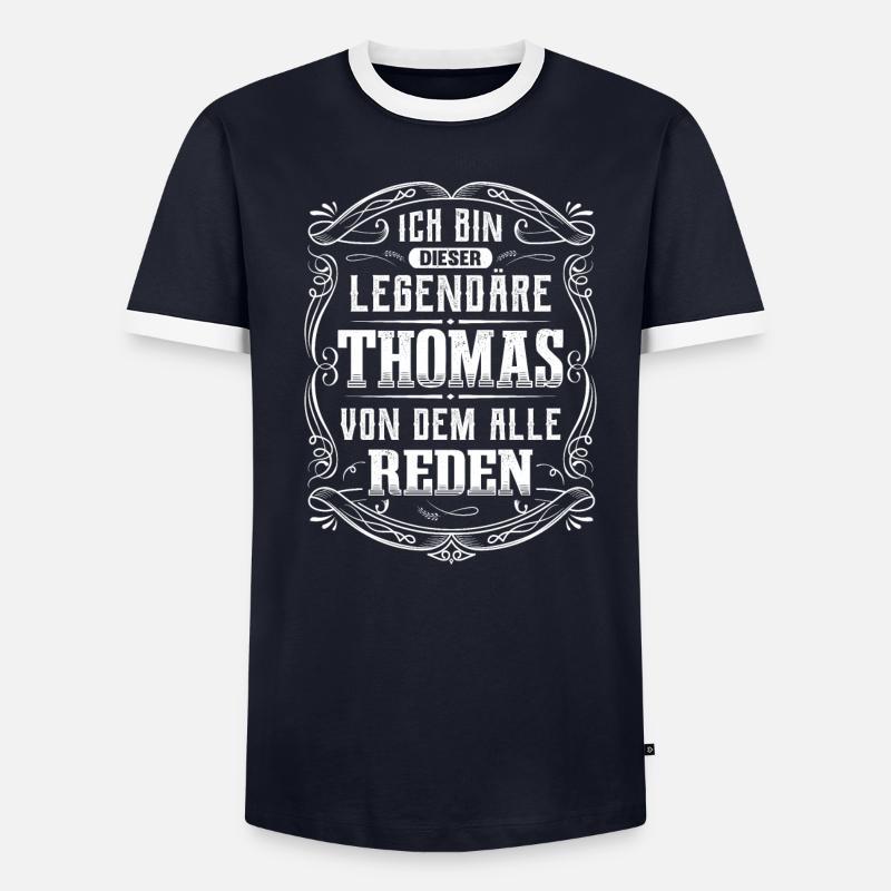 Ich bin dieser legendäre Thomas Männer Kontrast-T-Shirt