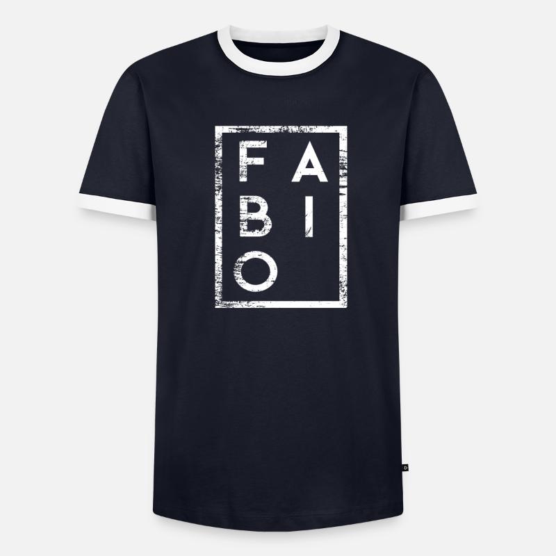 Fabio Minimalisme T-shirt contrasté Homme