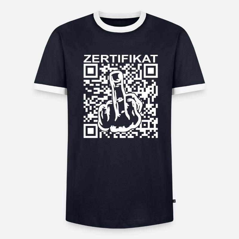 Impf Zertifikat Männer Kontrast-T-Shirt