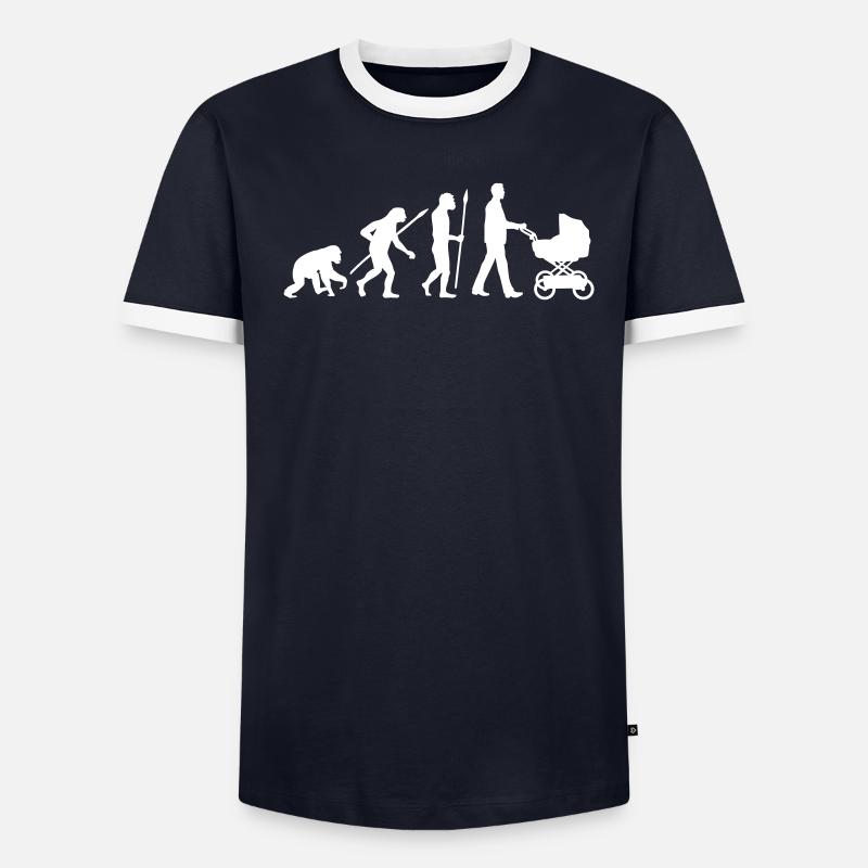 evolution_kinderwagen_mann_a_1c T-shirt contrasté Homme