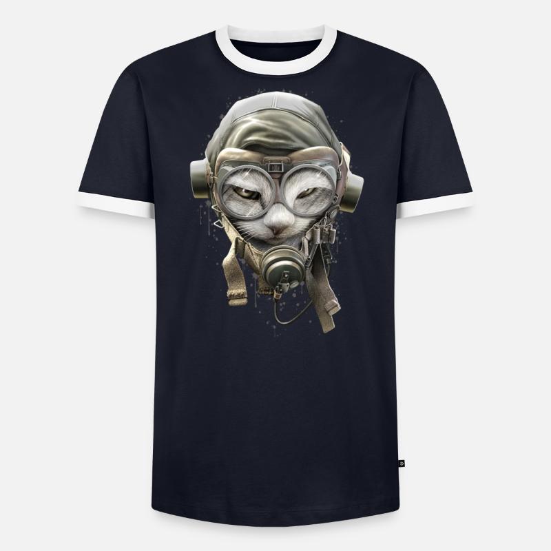 PILOTCAT (Splashes) Men's Ringer Shirt