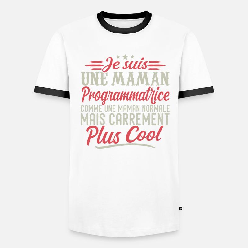 Ich bin Programmierer-Mama, ausgesprochen cool Männer Kontrast-T-Shirt