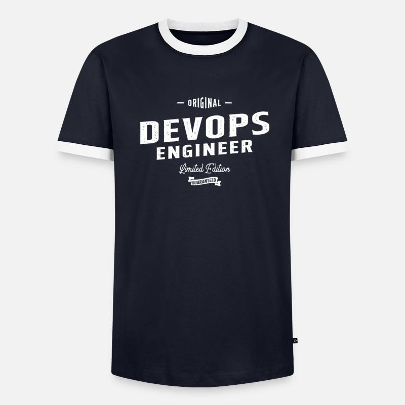 Devops Engineer Lustige Berufsbezeichnung Beruf - Männer Kontrast-T-Shirt - undefined