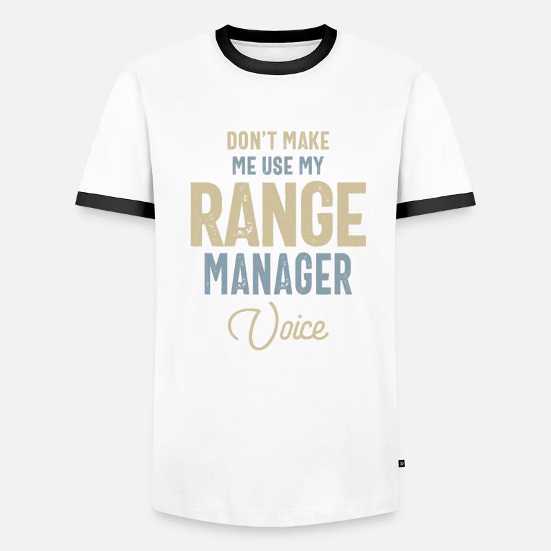 Range Manager Job Beruf Geburtstagsarbeiter Männer Kontrast-T-Shirt