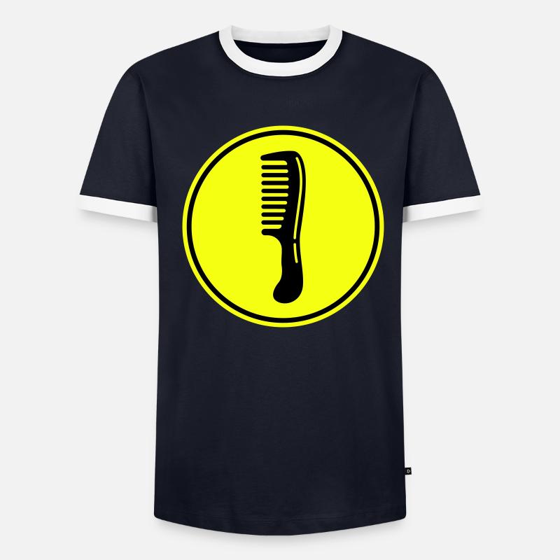 Icône de coiffeur peigne T-shirt contrasté Homme