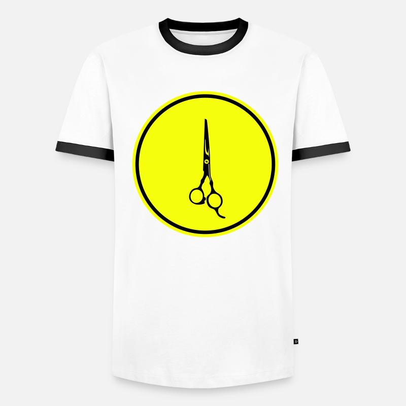 Icône Scissors Barber T-shirt contrasté Homme