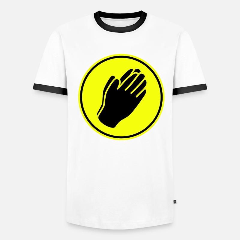 Pray Hands Icon Men's Ringer Shirt