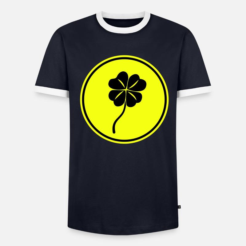 La chance de Cloverleaf T-shirt contrasté Homme
