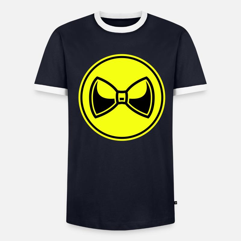 Nœud papillon Gentleman T-shirt contrasté Homme