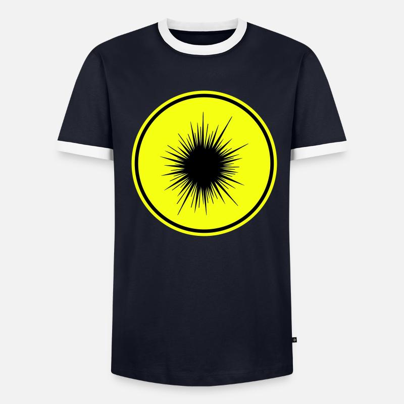 Symbole du hérisson de mer T-shirt contrasté Homme