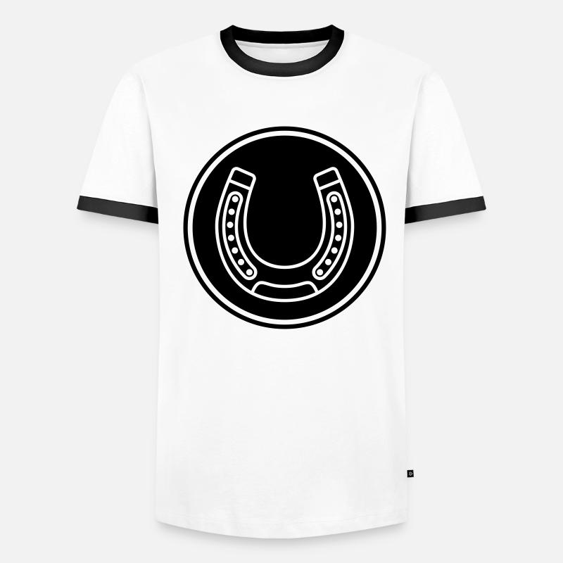 horseshoe icon Men's Ringer Shirt