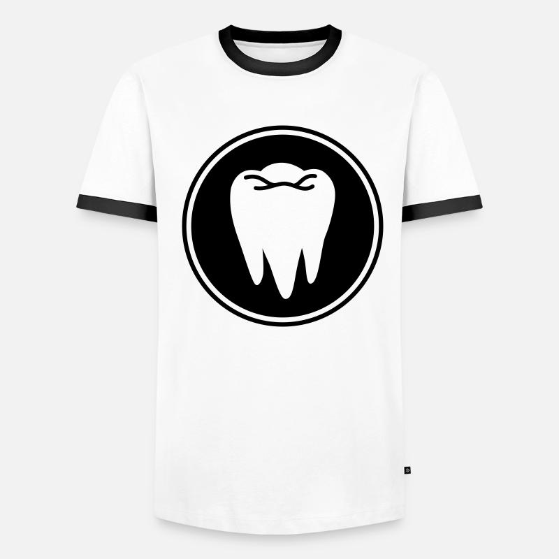 Icône de dent T-shirt contrasté Homme