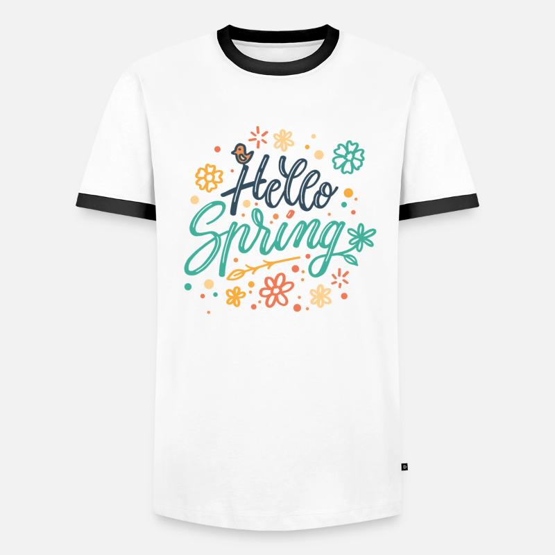 Hello Spring T-shirt contrasté Homme