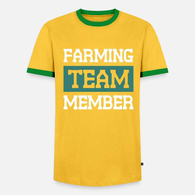 Farming Team - Männer Kontrast-T-Shirt - undefined