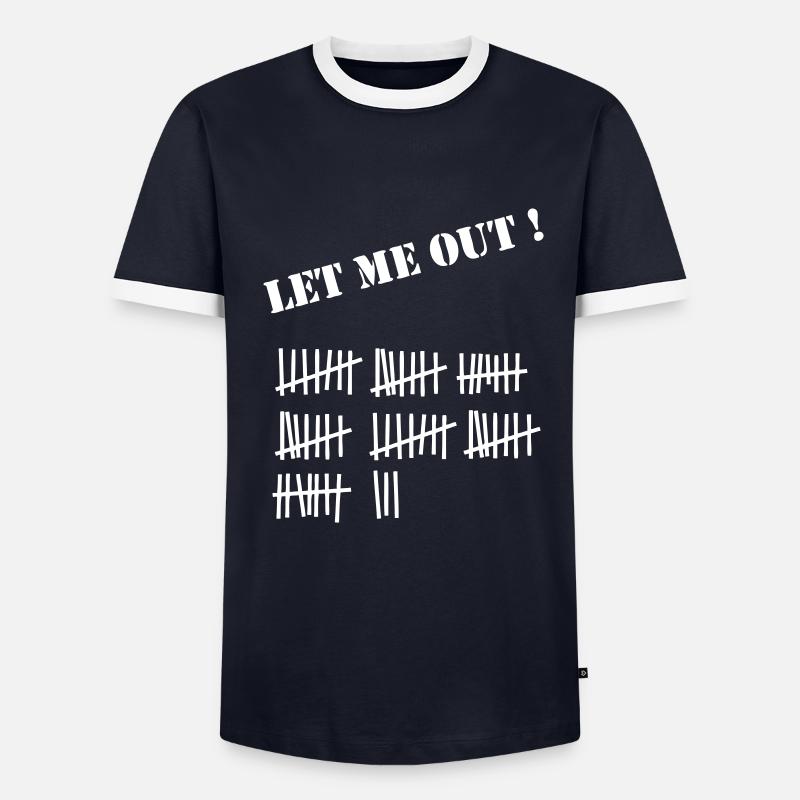 prison T-shirt contrasté Homme