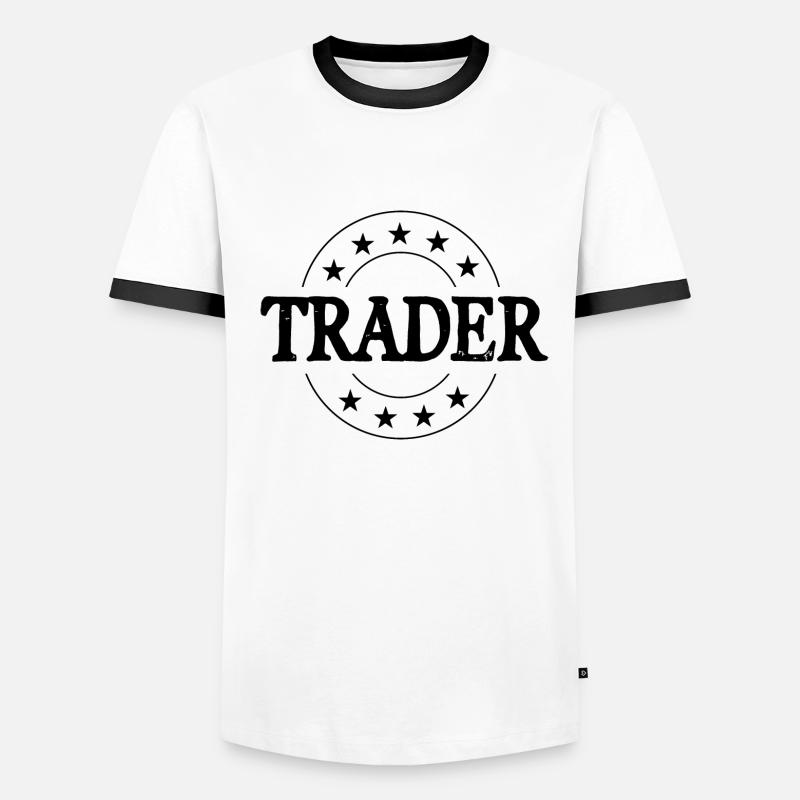 Trader Beruf Männer Kontrast-T-Shirt