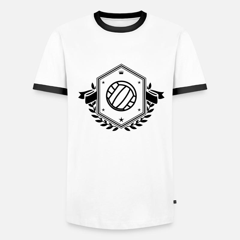 Volleyball Crest Men's Ringer Shirt