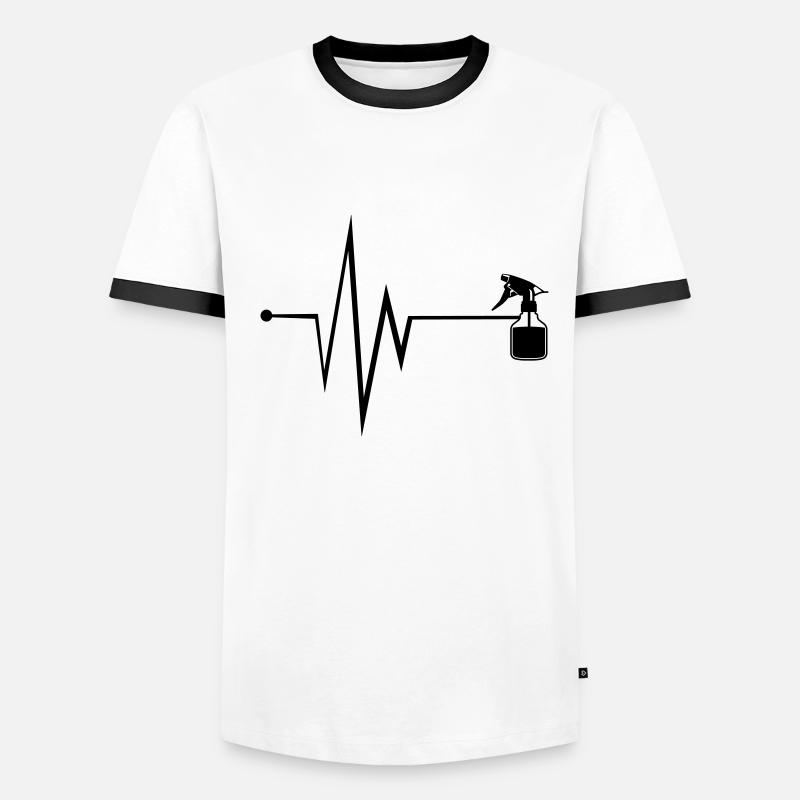Barber Puls Männer Kontrast-T-Shirt