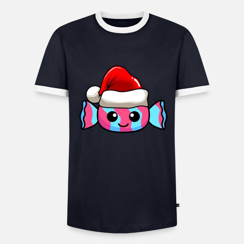 Bonbons Noël Comic Noël T-shirt contrasté Homme