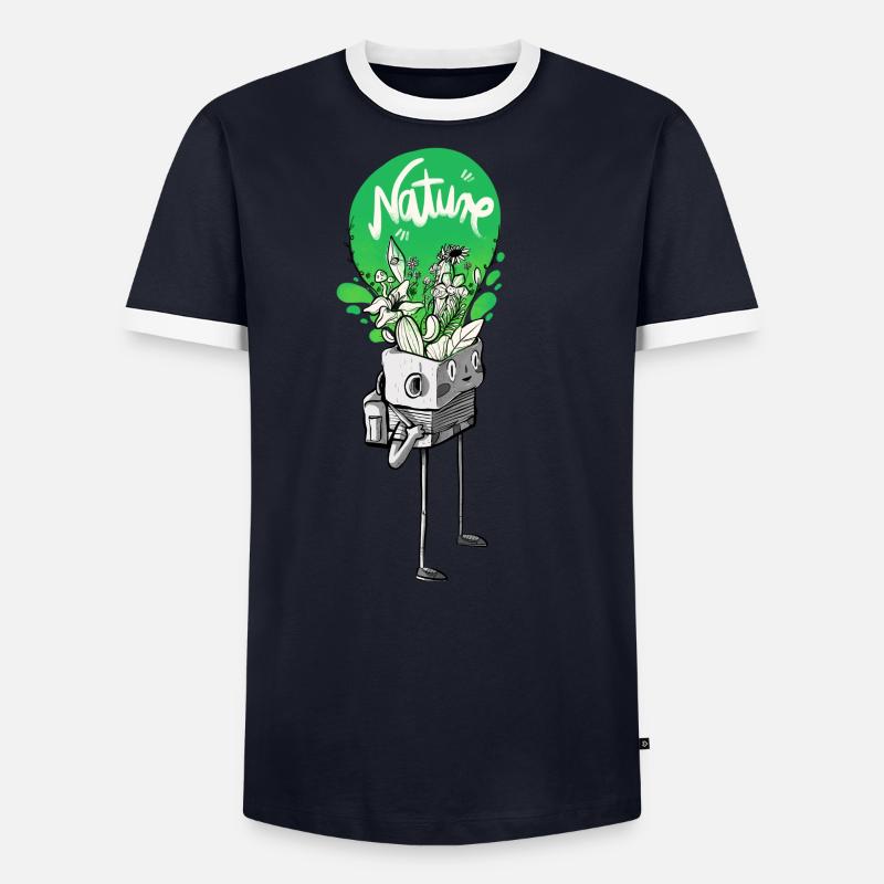 Nature in my mind Männer Kontrast-T-Shirt