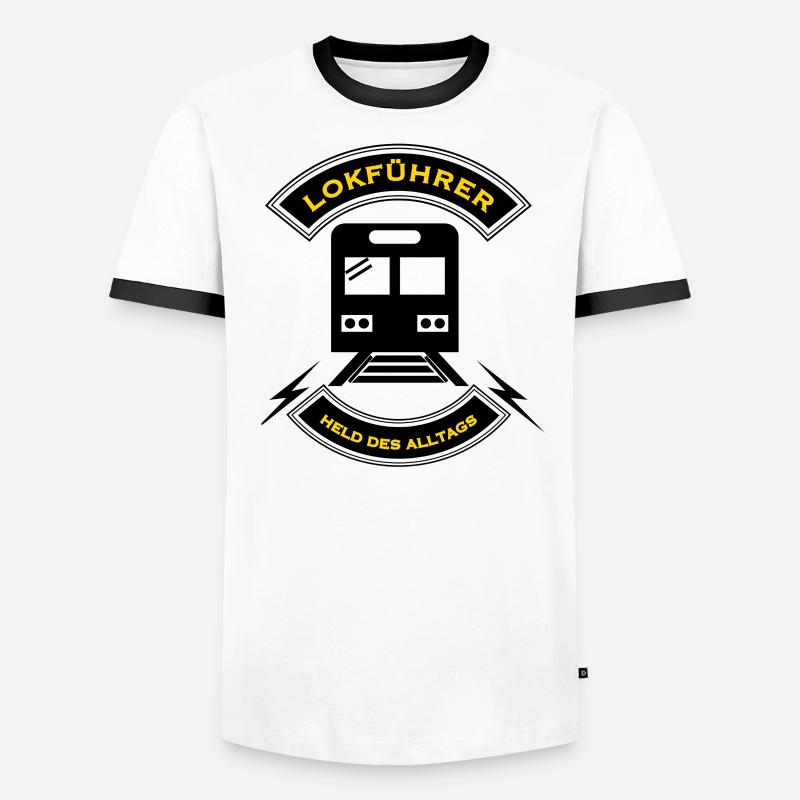 Lokführer Eisenbahn Zug Geschenk Geschenkidee Männer Kontrast-T-Shirt
