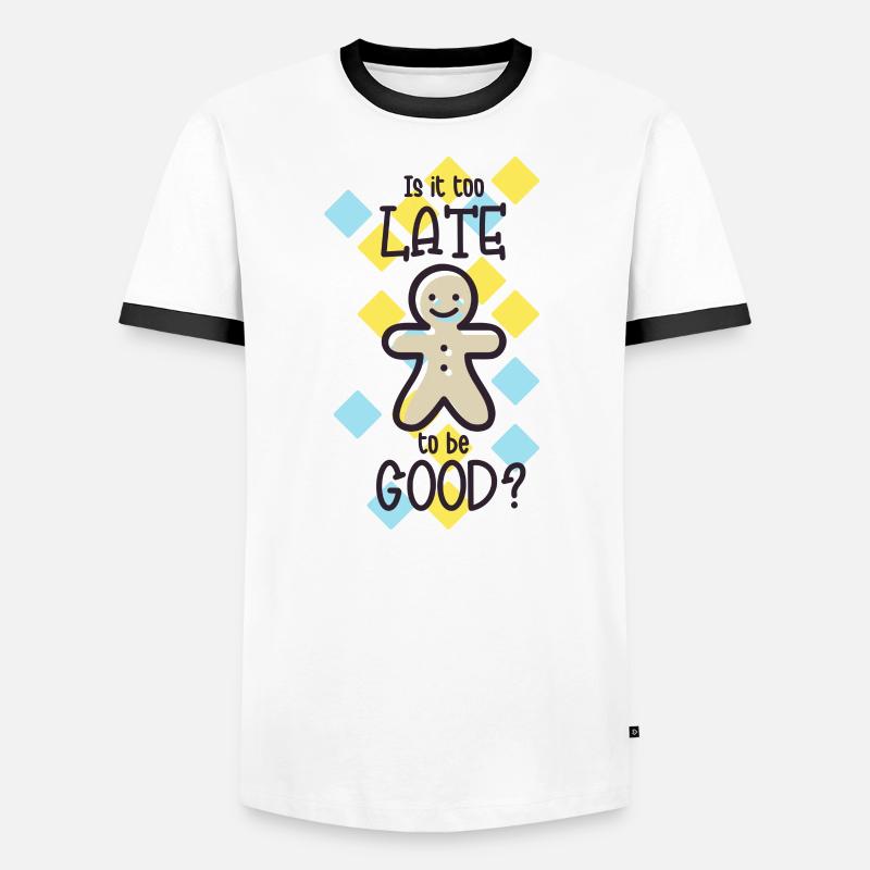 Conception de Noël avec cadeau de slogan T-shirt contrasté Homme