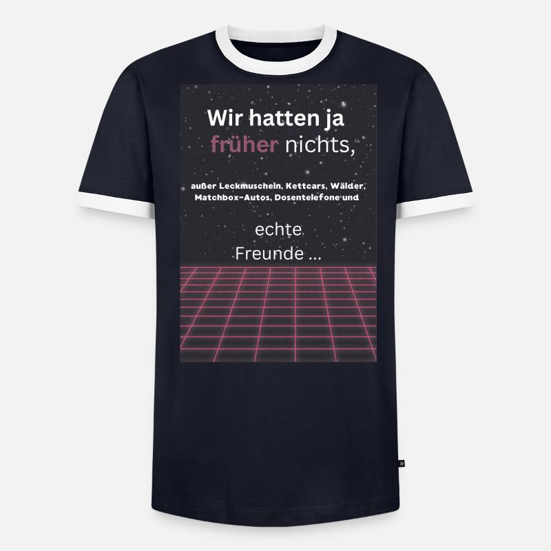 Kinder der 80er Männer Kontrast-T-Shirt