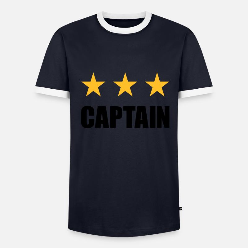 Capitaine (trois étoiles) T-shirt contrasté Homme