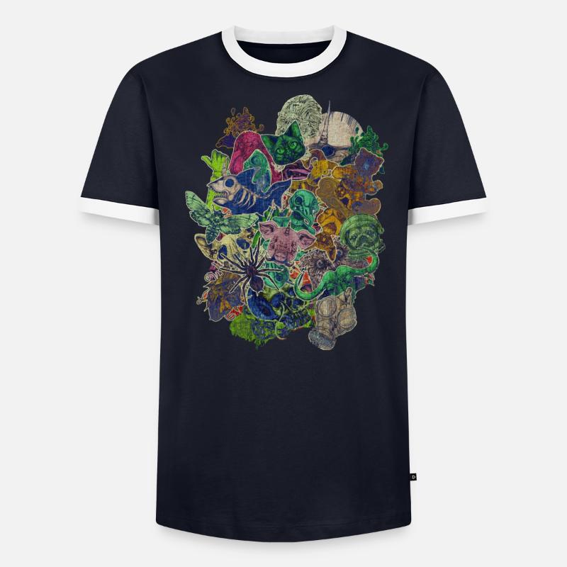 Farbe Männer Kontrast-T-Shirt
