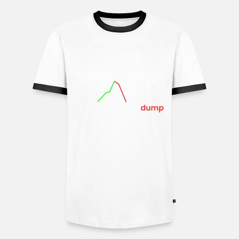 die Märkte werden einbrechen Männer Kontrast-T-Shirt