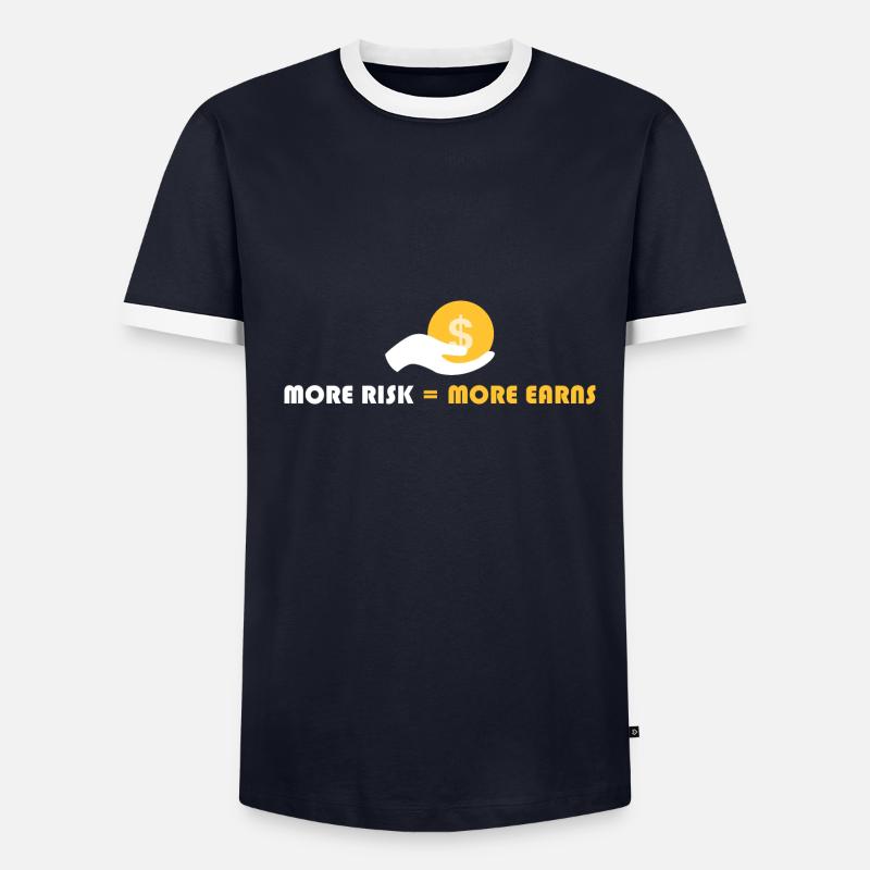 plus de risque = plus de rendement T-shirt contrasté Homme