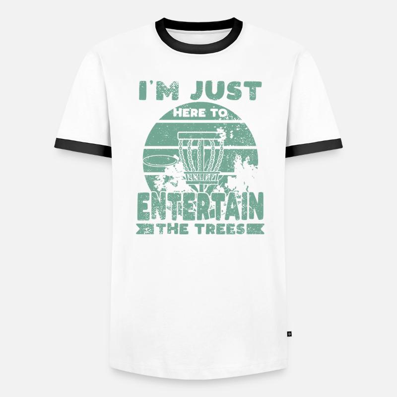 Disc Golf Spruch Männer Kontrast-T-Shirt